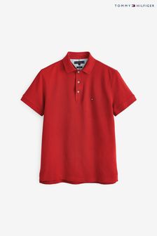 Czerwona koszulka polo Tommy Hilfiger o dopasowanym kroju (659514) | 473 zł
