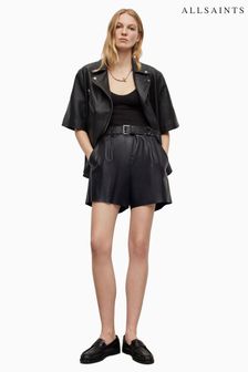 AllSaints Nara Lea Black Shorts (659984) | $423