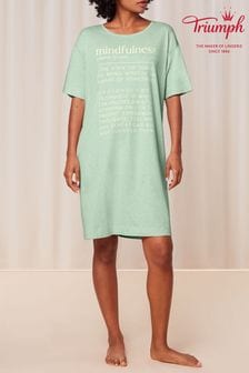 Zelena - spalna srajca z napisom Triumph Mindful (660418) | €34