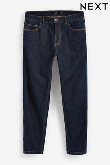 Dark Blue Relaxed Tapered Cotton Jeans (660459) | ₪ 57