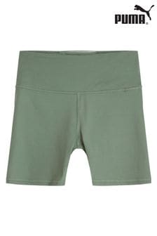 Puma Green EVOLVE Womens High-Waisted 5" Tight Training Shorts (660571) | kr415