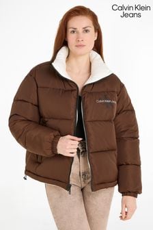 Calvin Klein Jeans Reversible 90s Puffer Brown Coat (661500) | €95