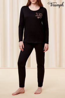Черный - Triumph пижама с длинными рукавами (662390) | €56