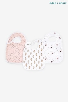 aden + anais White Snap Bibs Three Pack (663201) | €7