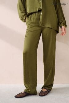Verde - Negru Pantaloni drepți cu croi lejer American Vintage Widland (663369) | 716 LEI