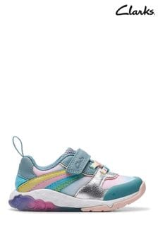 Clarks Blue Combi Tidal Star Toddler Trainers (663481) | €69