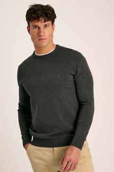 Joules Jarvis Grey Crew Neck Knitted Jumper (663531) | €71