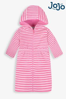 JoJo Maman Bébé Pink Towelling Zip Up Dress (663804) | 144 zł