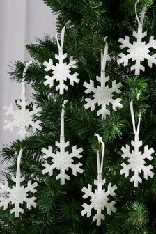 8 Pack White Snowflake Hanging Decorations (664869) | CHF 6