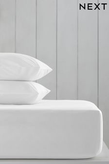 White Cotton Rich Deep Fitted Sheet (664881) | $19 - $30