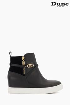 Dune London Black Emersons Branded Hidden Wedge Trainers (665899) | NT$4,670