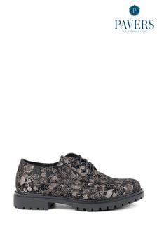 Pavers Lightweight Lace-Up Black Shoes (665944) | kr454