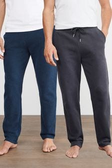 Шиферные Серый/Темно-синий Синий - Набор из 2 спортивных брюк со свободной кромкой (666160) | €53