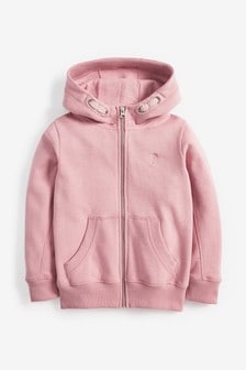 Pink Zip Through Hoodie Soft Touch Jersey (3-16yrs) (666794) | kr188 - kr255