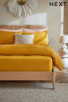 Yellow Mustard Cotton Rich Deep Fitted Sheet (666864) | NT$480 - NT$750
