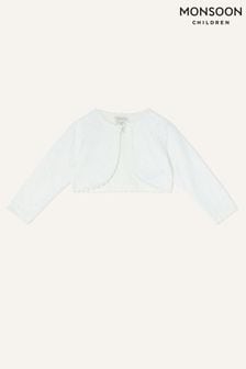 Monsoon Natural Baby Lace Cardigan (666972) | ￥4,050 - ￥4,400