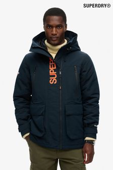 Superdry Eclipse Navy Hood Ultimate Emb Winbreaker Jacket (667749) | ₪ 503