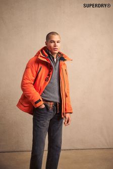 Superdry jacket black and orange on sale