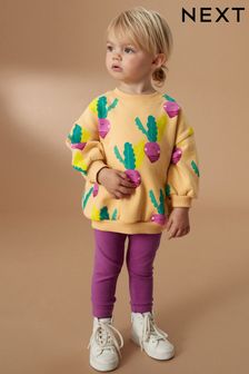 Printed Sweatshirt and Leggings Set (3mths-7yrs)