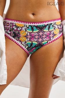Figleaves Pink	Floral Print Frida Classic Bikini Briefs (668221) | ₪ 101