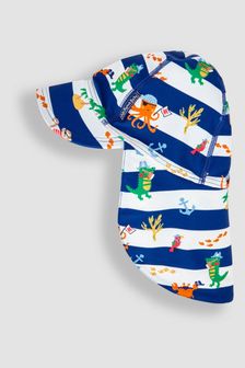 JoJo Maman Bébé Navy Blue Pirate UPF 50 Sun Protection Hat (668461) | €23