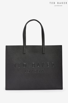 Ted Baker Black Sukicon Crosshatch East West Icon Bag (668562) | 31,620 Ft