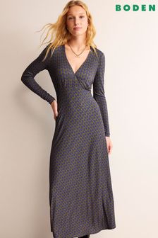 Boden Blue Long Sleeve Jersey Tea Dress (668605) | €54