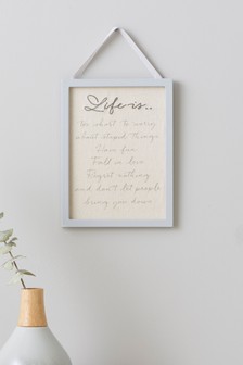 קישוט לתלייה Life Is Short