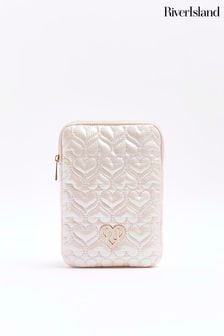 River Island Pink Girls  Nylon Heart iPad Case (668905) | SGD 23