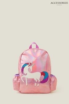 Accessorize Girls Pink Unicorn Backpack