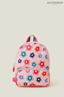 Accessorize Girls Pink Floral Mini Backpack