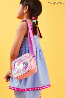 Accessorize Girls Pink Unicorn Camera Bag