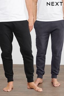 Серый/черный - Набор из 2 спортивных брюк с кромкой манжетом (669755) | €49
