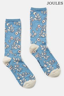 Joules Blue Floral Excellent Everyday Single Ankle Socks (669789) | 455 UAH