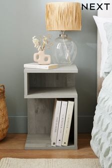 Grey Bronx Oak Effect Bedside Table (671369) | €75