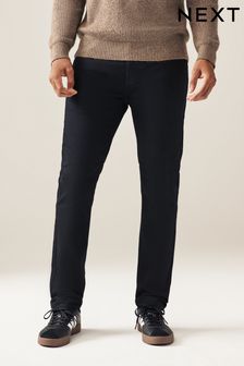 Solid Black Skinny Coloured Stretch Jeans (672167) | kr301