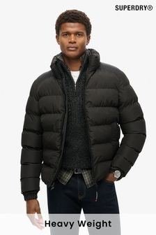 Superdry Black Sports Puffer Jacket (672394) | $163