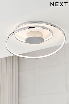 Chrome Eternity Flush Ceiling Light (672559) | €112