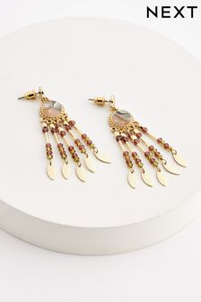 Gold Tone Bead Drop Earrings (673156) | HK$119
