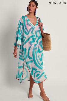 Monsoon Blue Squiggle Print Kaftan (673838) | 3,376 UAH