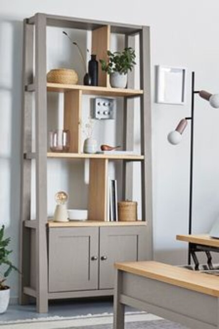 Dove Grey Malvern Oak Effect Storage Ladder Shelf (674510) | €490