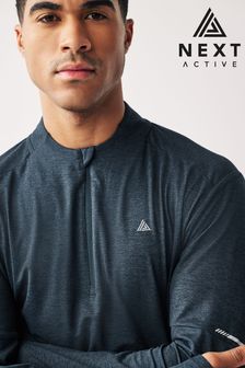 Navy Active Zip Up Training Top (674644) | €34