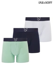 Lyle & Scott Blue Jonathan Underwear Trunks 3 Pack (674934) | OMR16