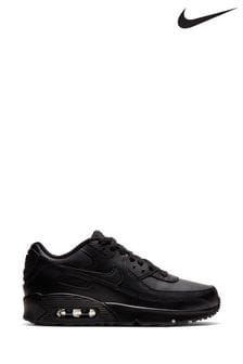 Black - Nike Air Max 90 Youth Trainers (675562) | kr1 830