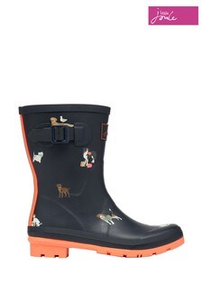 Bottes en caoutchouc mi-hautes Joules Molly imprimées
