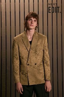 Свободный пиджак в стиле смокинга с леопардовым принтом Edit (676476) | €57