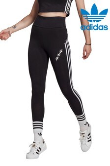 Legging adidas Originals fendu avec trèfle taille haute