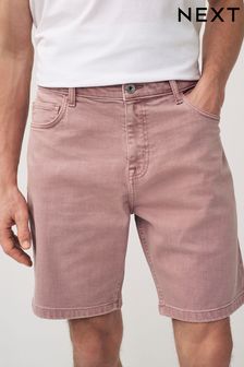 Pink Garment Dye Denim Shorts (677427) | LEI 146