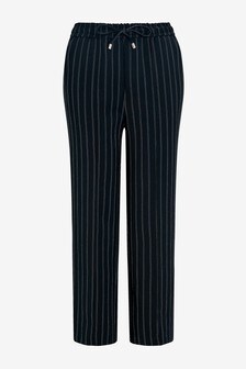 Black Stripe Tie Waist Culottes (677614) | €15