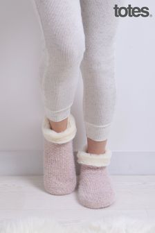 Totes Pink Ladies Knitted Booties (677699) | AED40
